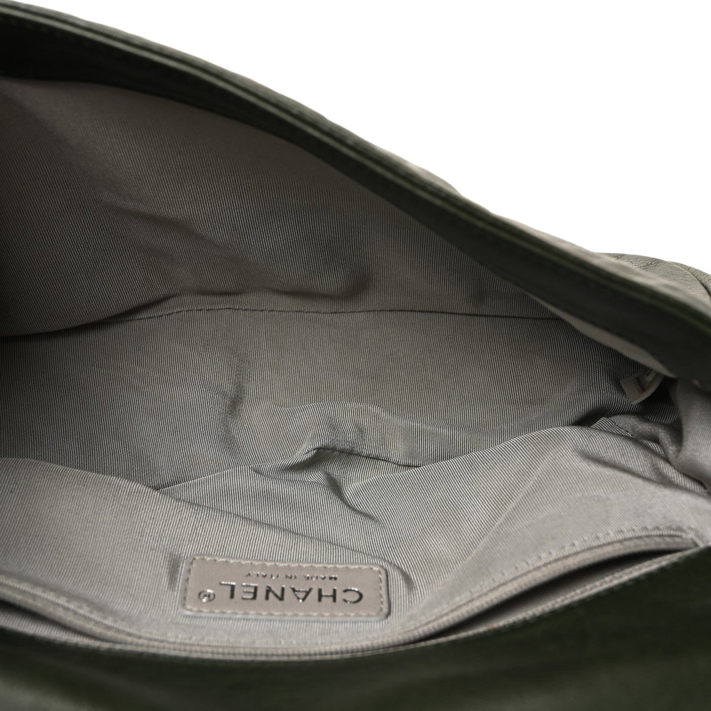 Calfskin Medium On the Bund Flap Dark Khaki
