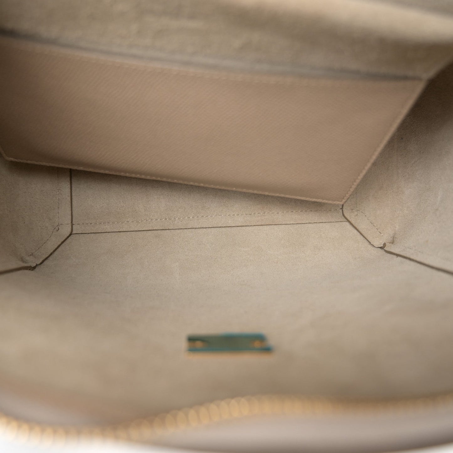 Grained Calfskin Micro Belt Bag Light Taupe