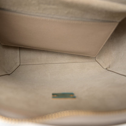 Grained Calfskin Micro Belt Bag Light Taupe
