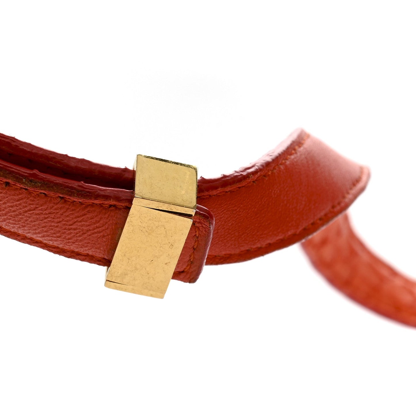 Snakeskin Classic Box Flap Orange