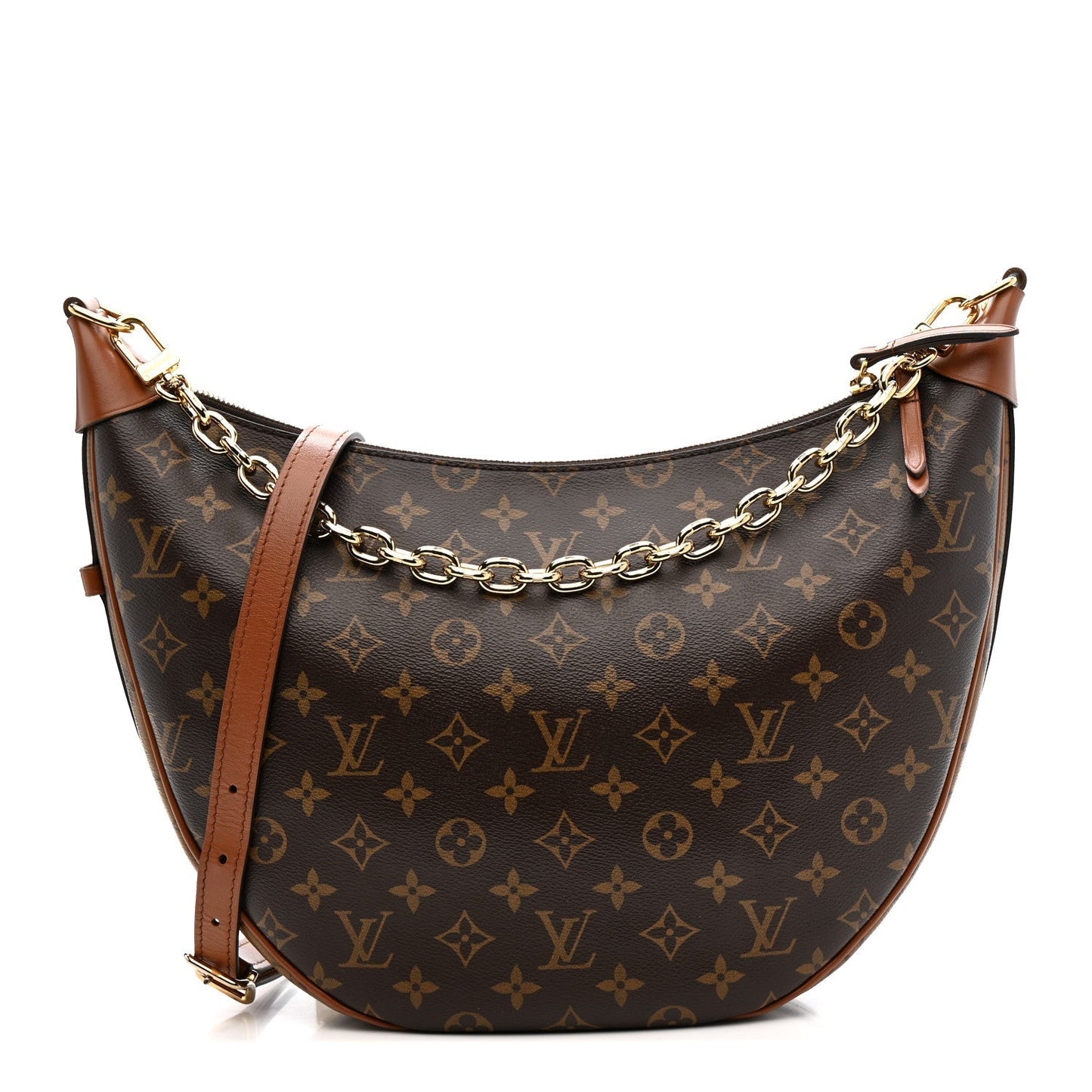 Reverse Monogram Loop Hobo