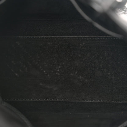 Matte Calfskin Cannage Studded Medium Supple Lady Dior Ultra Black
