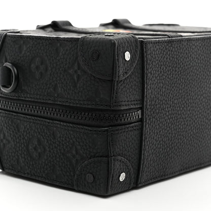 Taurillon Monogram Cartoon LV Friends Speedy Soft Trunk Black