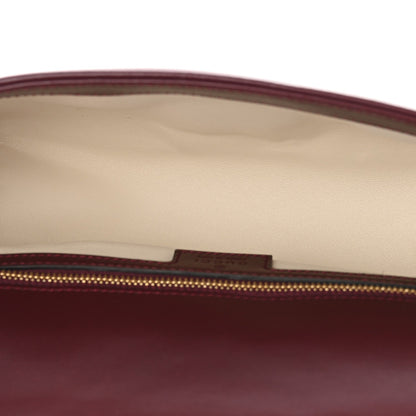 Calfskin Matelasse Small GG Marmont Shoulder Bag Ancora Red