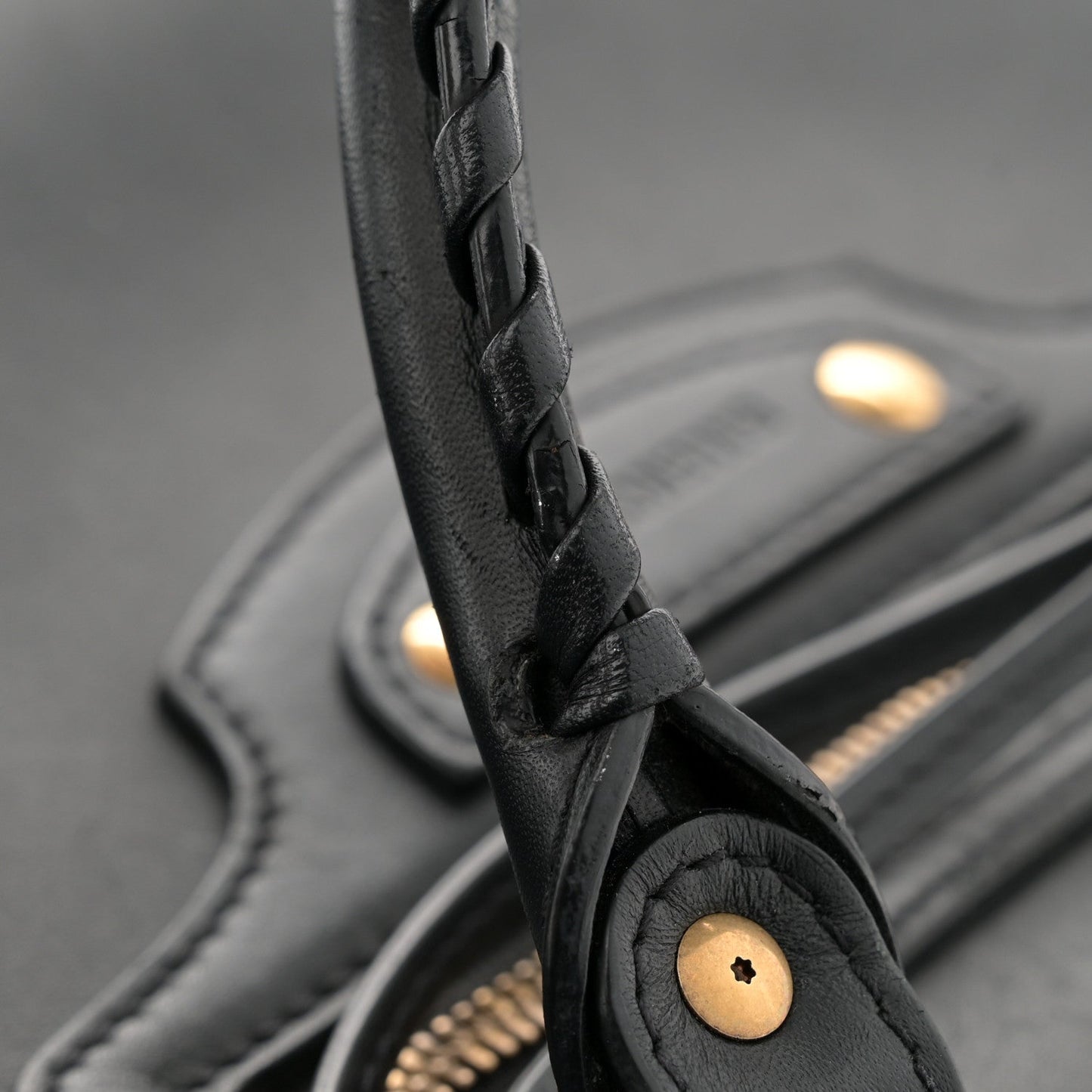 Smooth Calfskin Neo Classic Brass Hardware S City Black