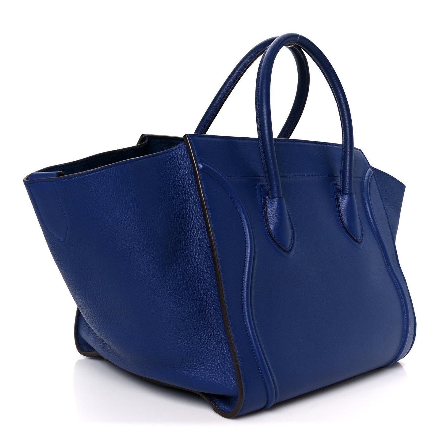 Grained Calfskin Medium Phantom Luggage Indigo