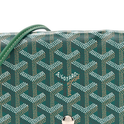 Goyardine Plumet Wallet Clutch Green