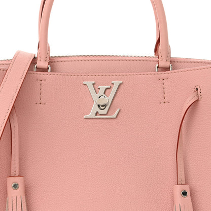 Calfskin Lockmeto Rose Poudre