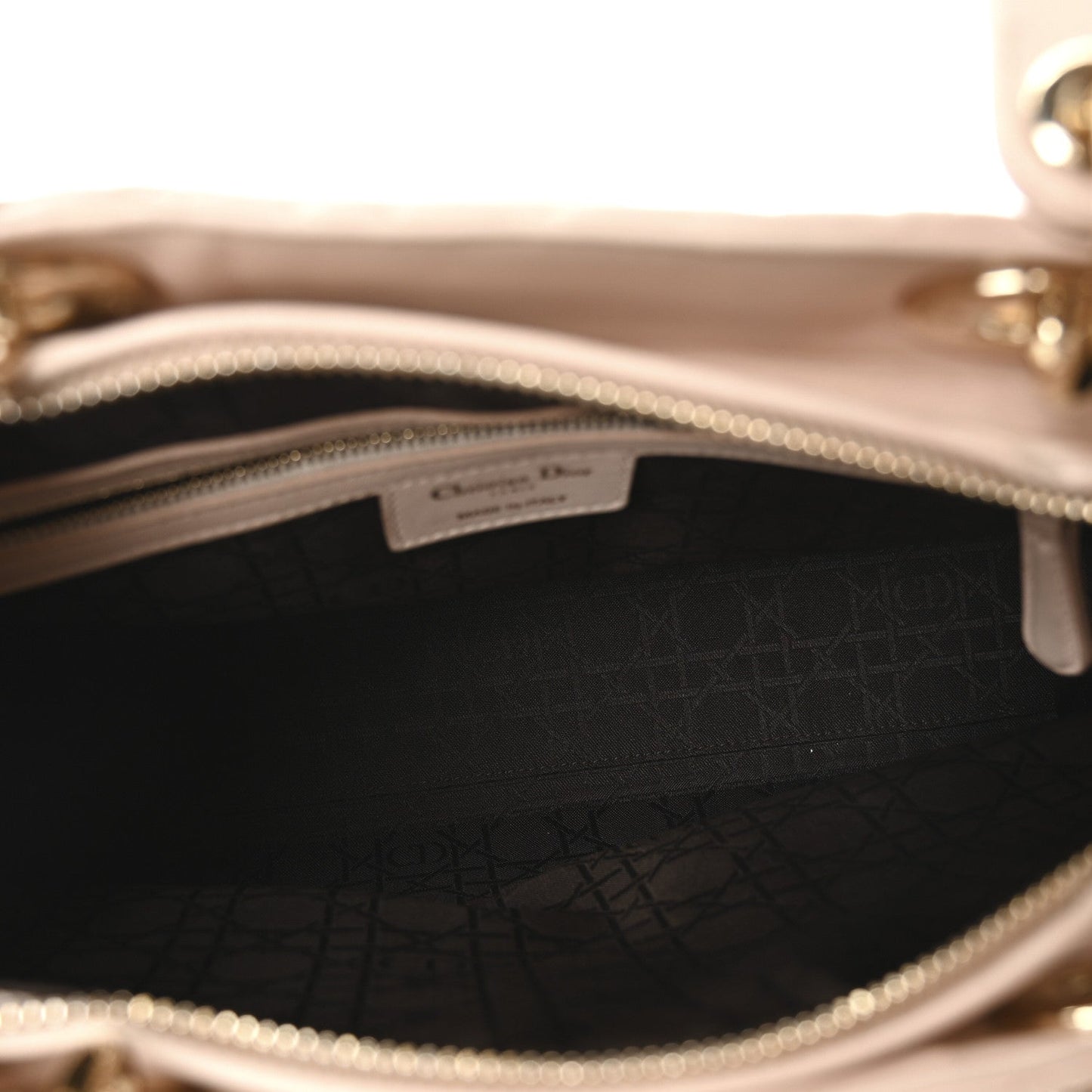 Lambskin Cannage Large Lady Dior Fard
