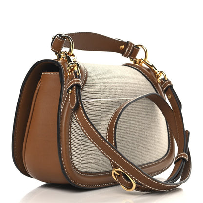 Canvas Medium Blondie Top Handle Bag Brown