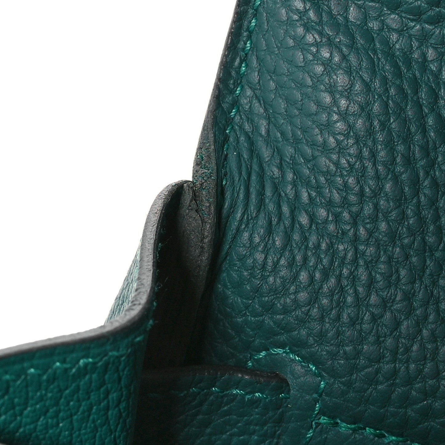 Togo Au Pas Kelly Retourne 28 Malachite Turquoise Black