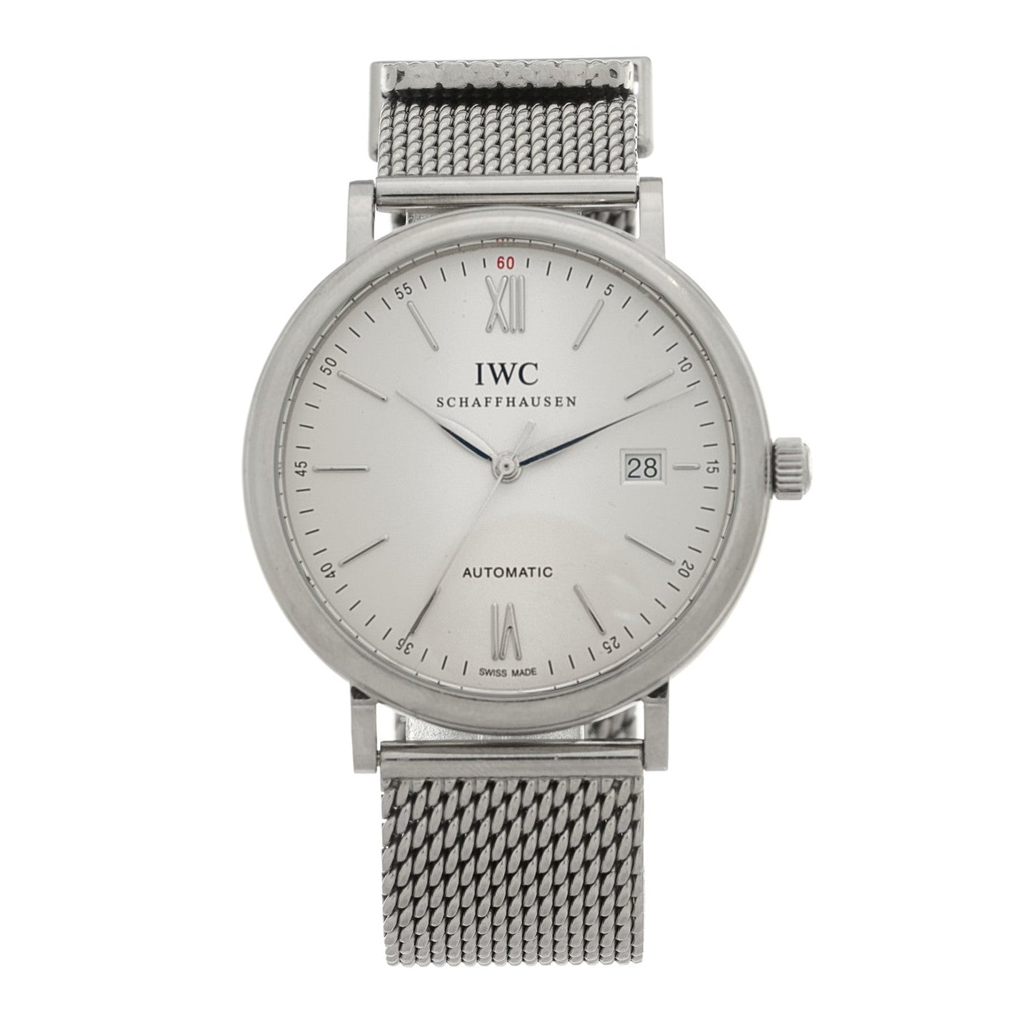 Stainless Steel 40mm Portofino Automatic Watch White IW356507