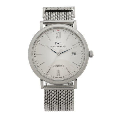 Stainless Steel 40mm Portofino Automatic Watch White IW356507