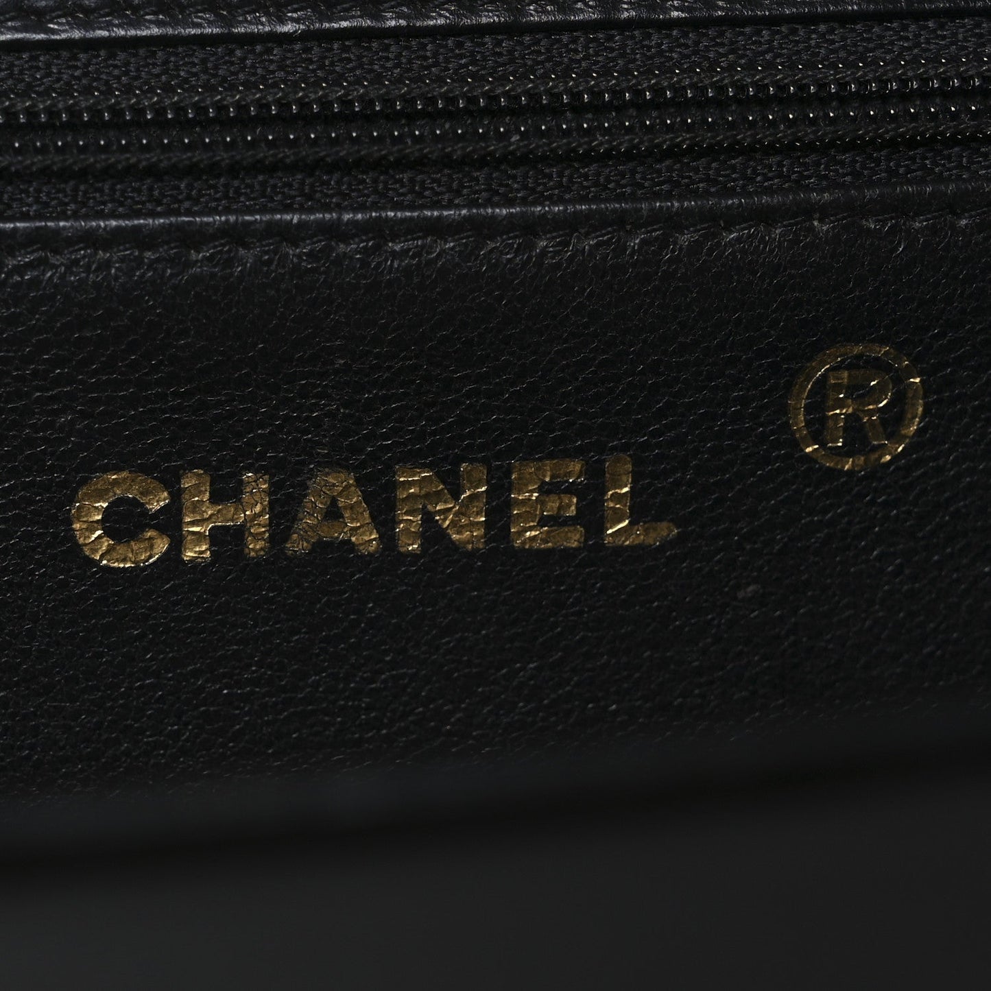 Lambskin Chevron Quilted Small Single Flap Black