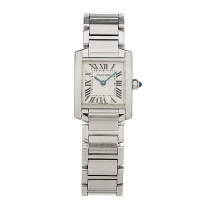 Stainless Steel 20mm Tank Francaise Quartz Watch