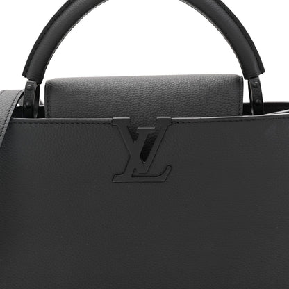 Taurillon Capucines East West MM Matte Black