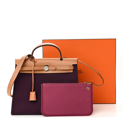 Toile Vache Hunter Herbag Zip 31 PM Cassis Fauve