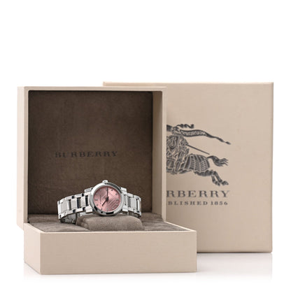 Stainless Steel Diamond 26mm Quartz Watch Pink BU9223