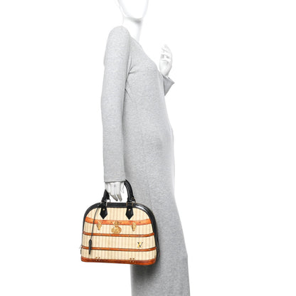 Transformed Canvas Patent Time Trunk Alma PM Beige