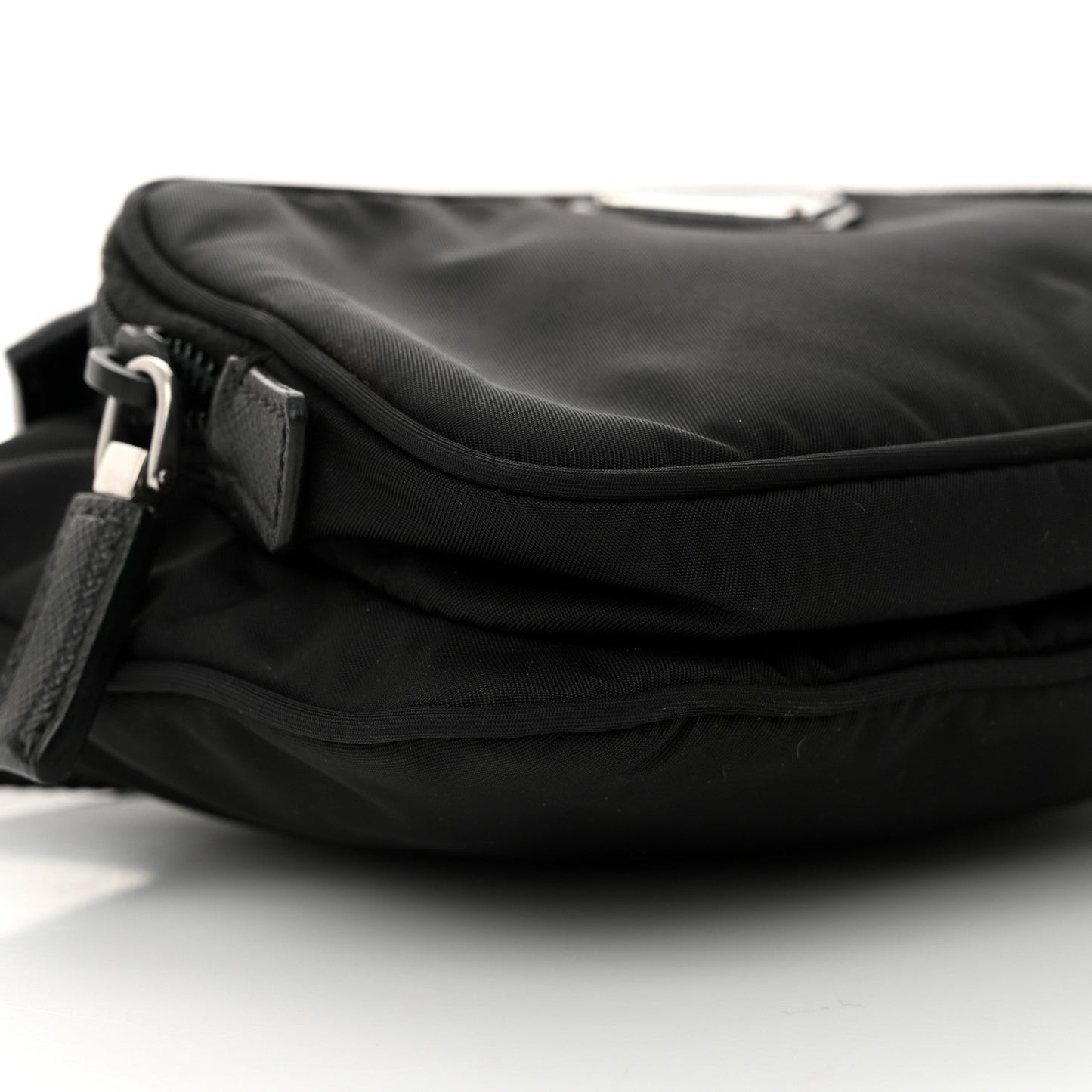 Re-Nylon Saffiano Belt Bag Black