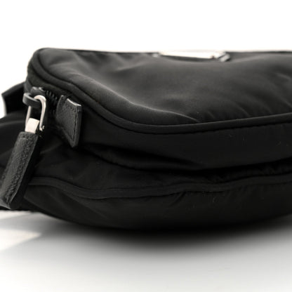 Re-Nylon Saffiano Belt Bag Black