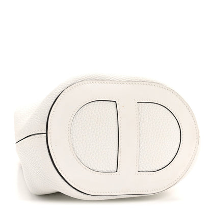 Taurillon Clemence Swift In-The-Loop 18 Bag New White
