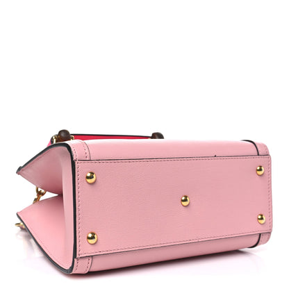 Wonka Grain Calfskin Mini Diana Tote Bag Wild Rose Fuxia Fluo