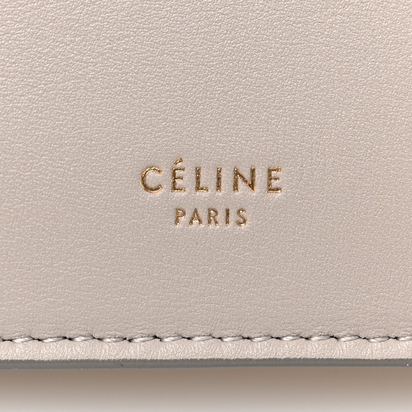 Smooth Calfskin Mini Clasp Bag Light Grey