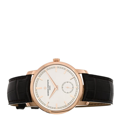 18K Pink Gold Alligator 38mm Patrimony Traditionnelle Manual Winding Watch 82172/000R-9382