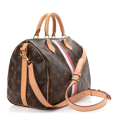 Monogram My LV Heritage Speedy Bandouliere 30 Fuchsia White