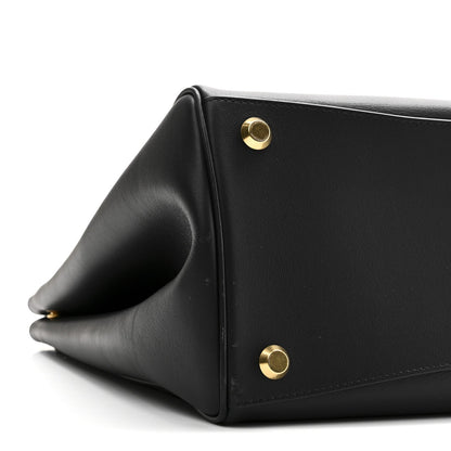 Smooth Calfskin Hampton Carry All Bag Black