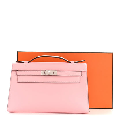 Swift Kelly Pochette Clutch Rose Sakura