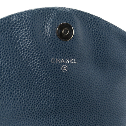 Caviar Half Moon Wallet On Chain WOC Blue