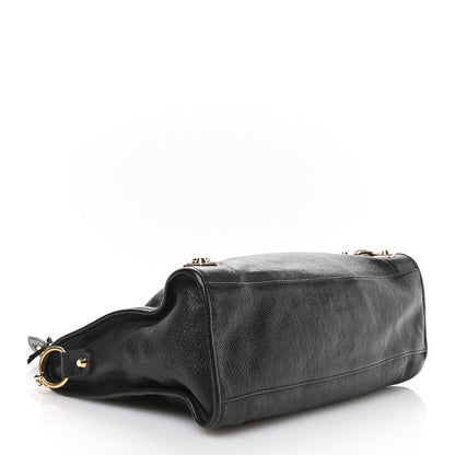 Chevre Gold Metallic Edge Hardware City Black