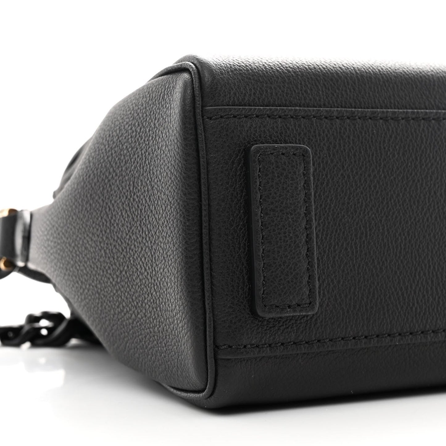 Grained Calfskin Small La Medusa Top Handle Bag Black