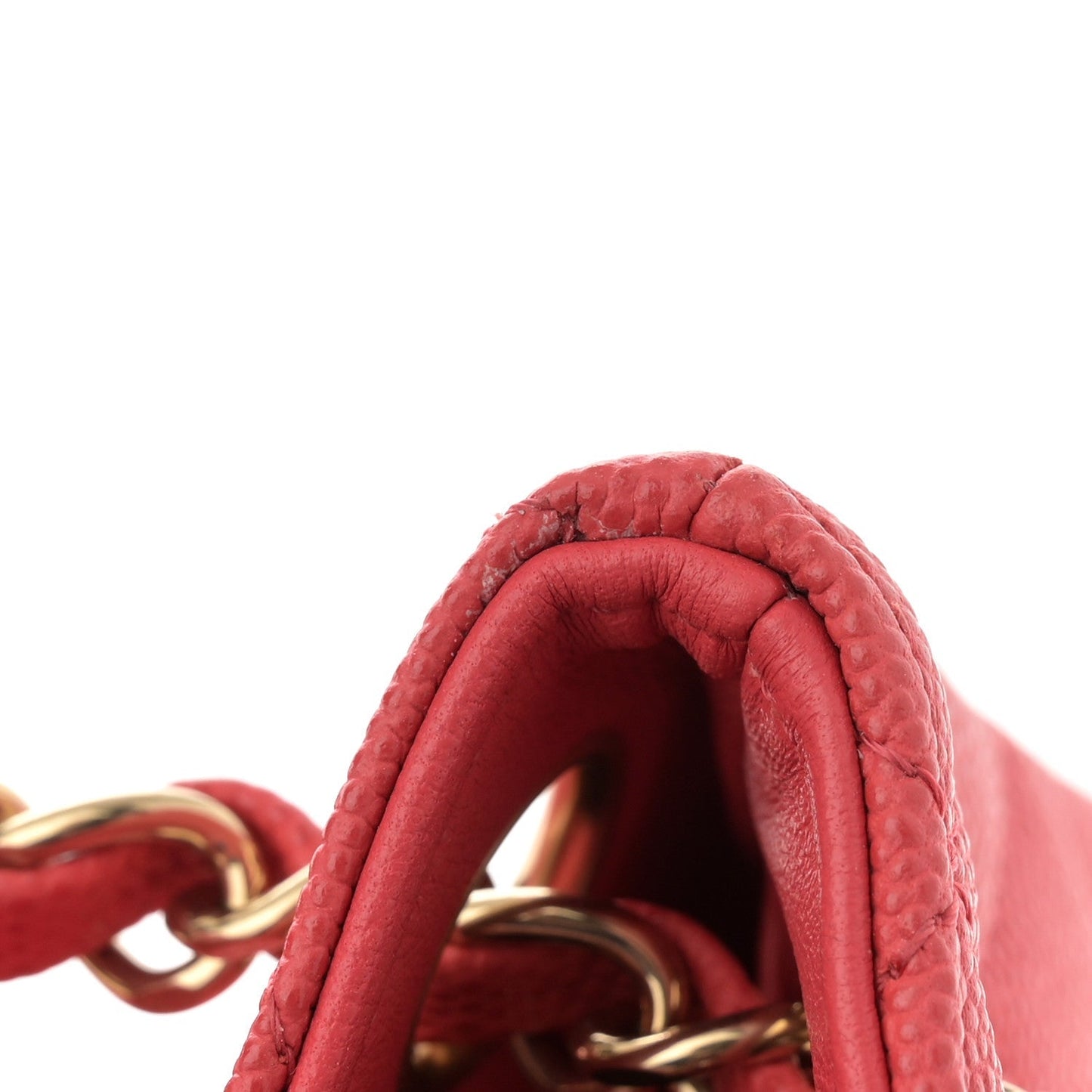 Caviar Quilted Mini Bucket Bag Dark Pink