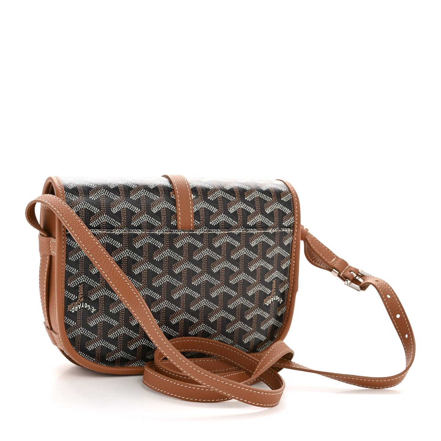 Goyardine Belvedere II PM Messenger Bag Black Gold