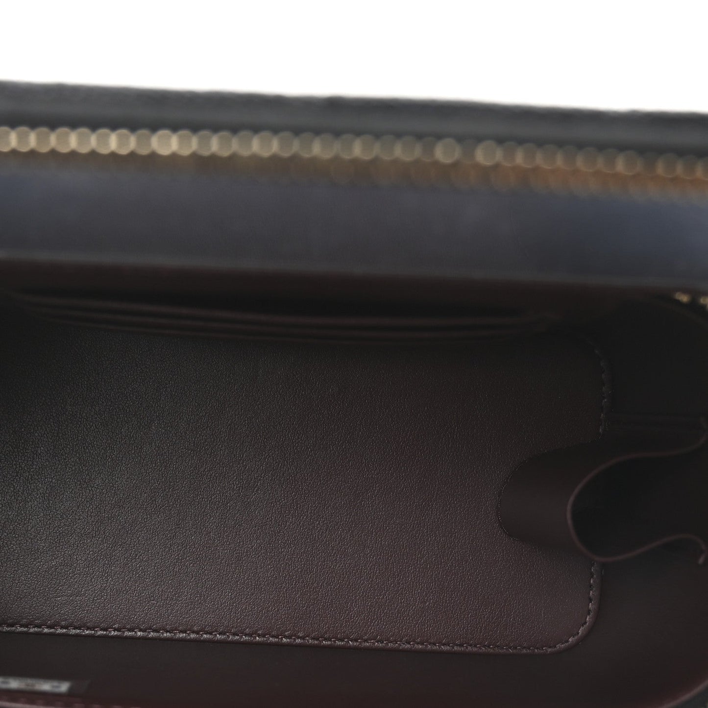 Caviar Quilted Small Vanity Case With Chain Black