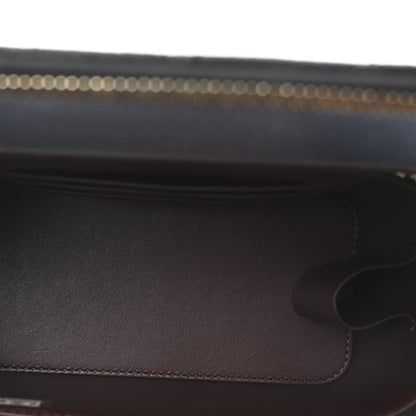 Caviar Quilted Small Vanity Case With Chain Black