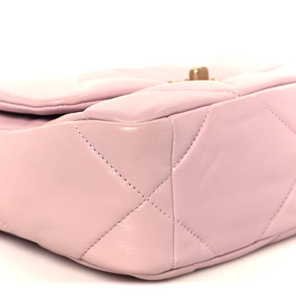 Lambskin Quilted Medium Chanel 19 Flap Light Pink