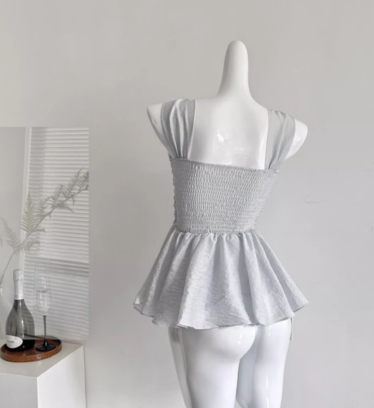 2025 new summer style chiffon shirt sexy top with diamond blouse R2054