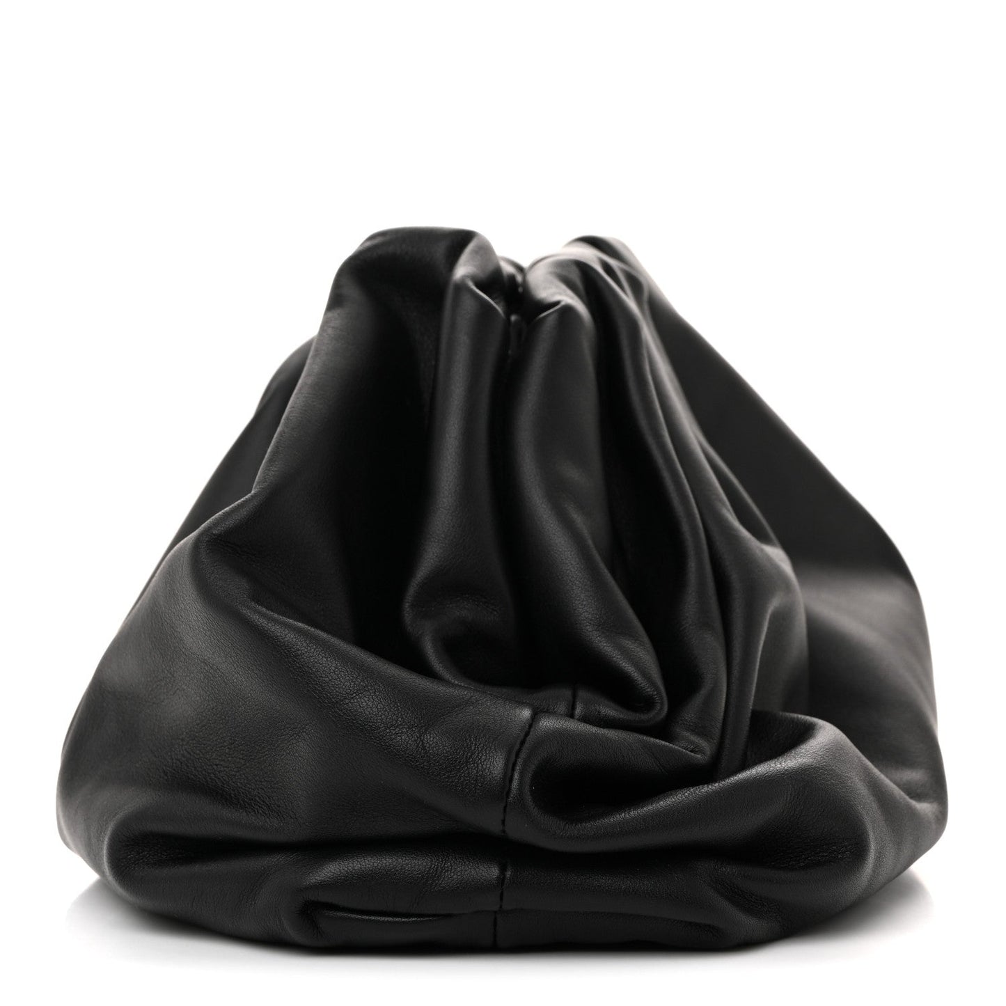 Smooth Butter Calf The Pouch Oversized Clutch Black