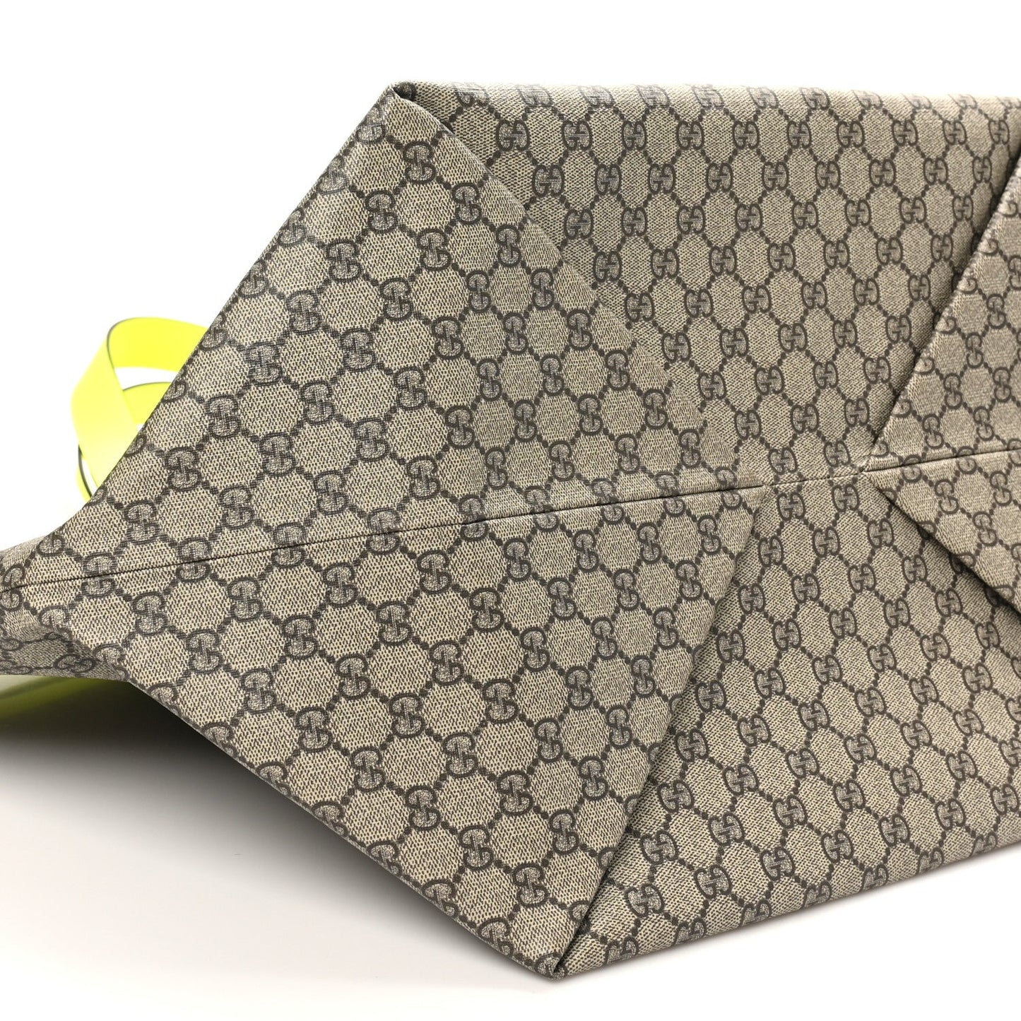 GG Supreme Monogram Totissima Shopping Tote Ebony Beige Yellow