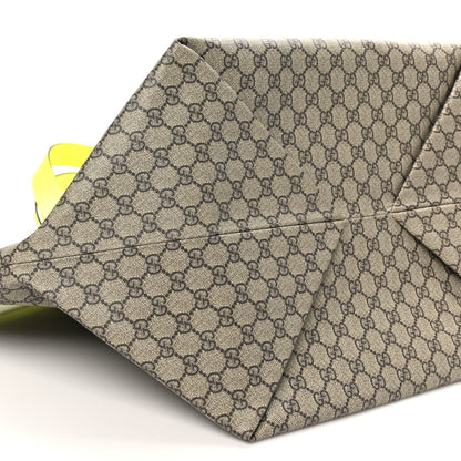 GG Supreme Monogram Totissima Shopping Tote Ebony Beige Yellow