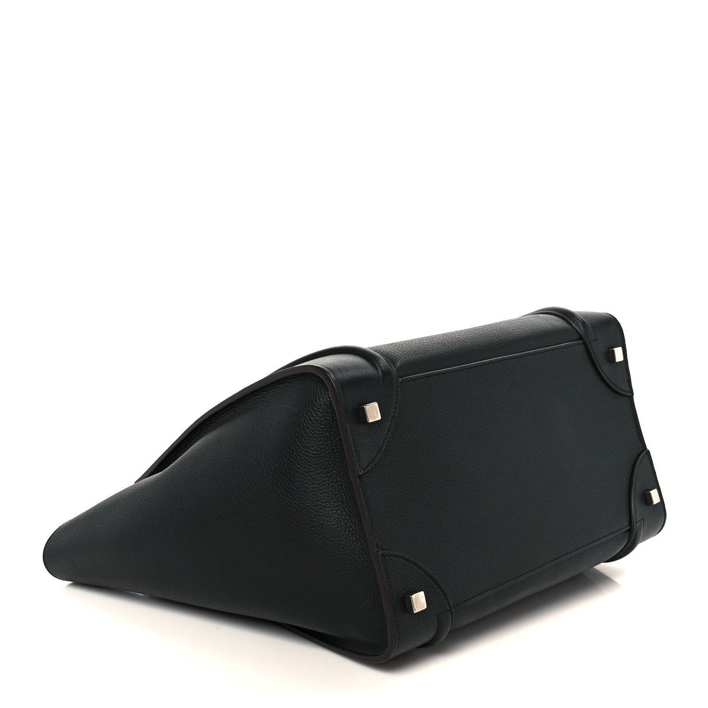 Drummed Calfskin Mini Luggage Black