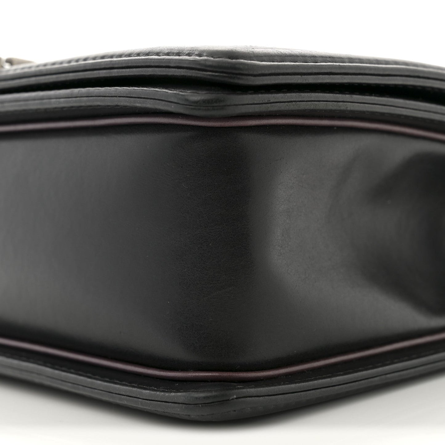 Calfskin Embossed New Medium Paris Salzburg Boy Flap Black