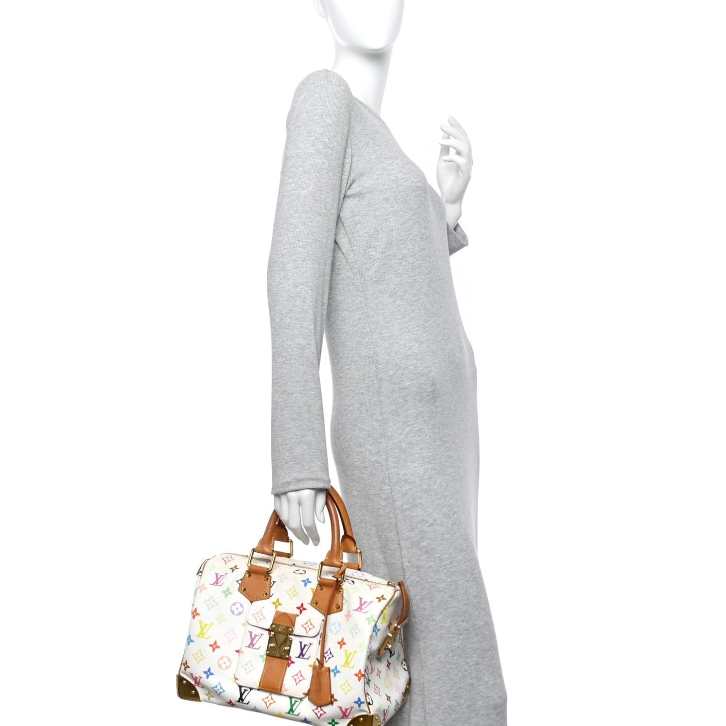 Monogram Multicolor Speedy 30 White