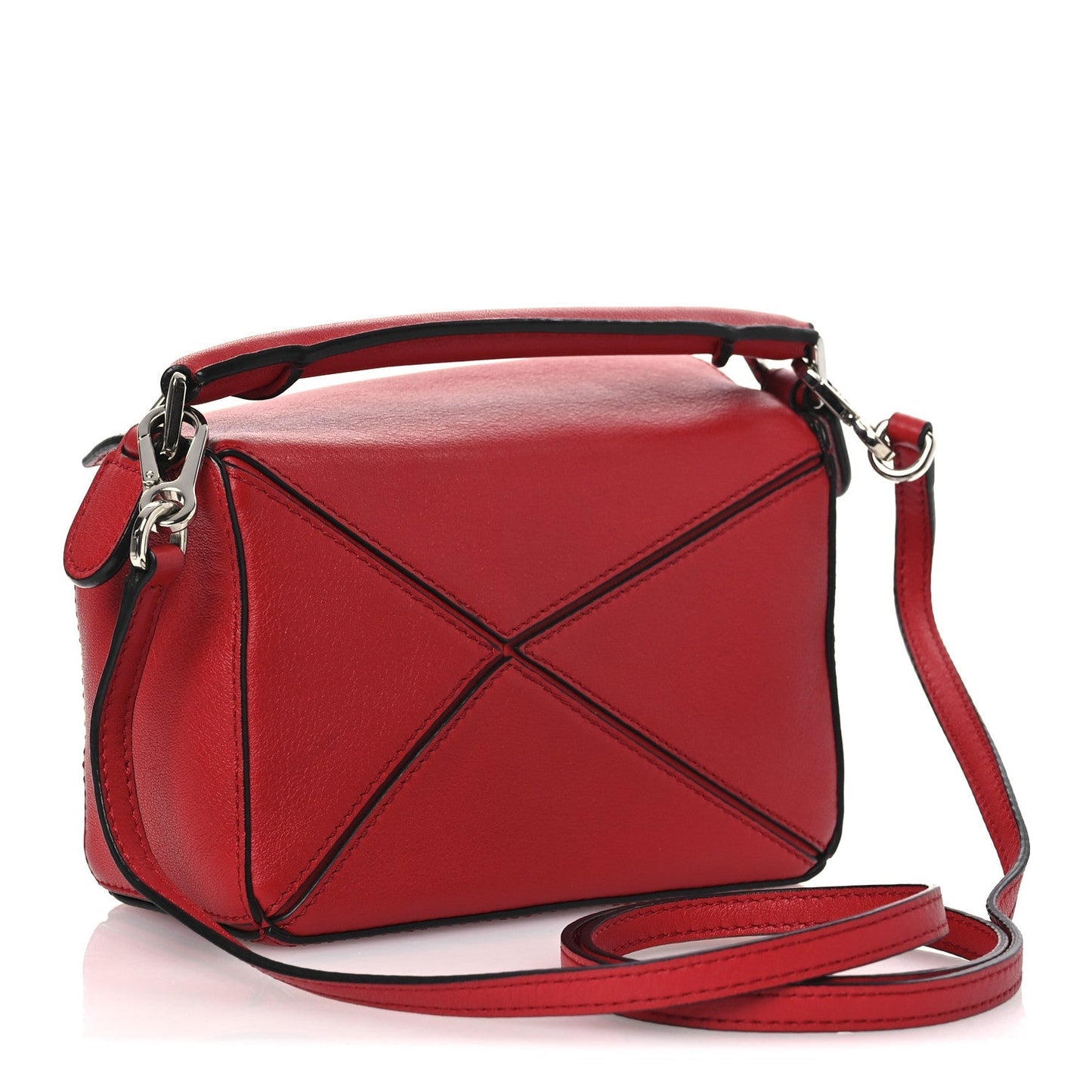 Calfskin Mini Puzzle Bag Pomodoro