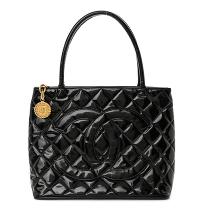 Patent Medallion Tote Black