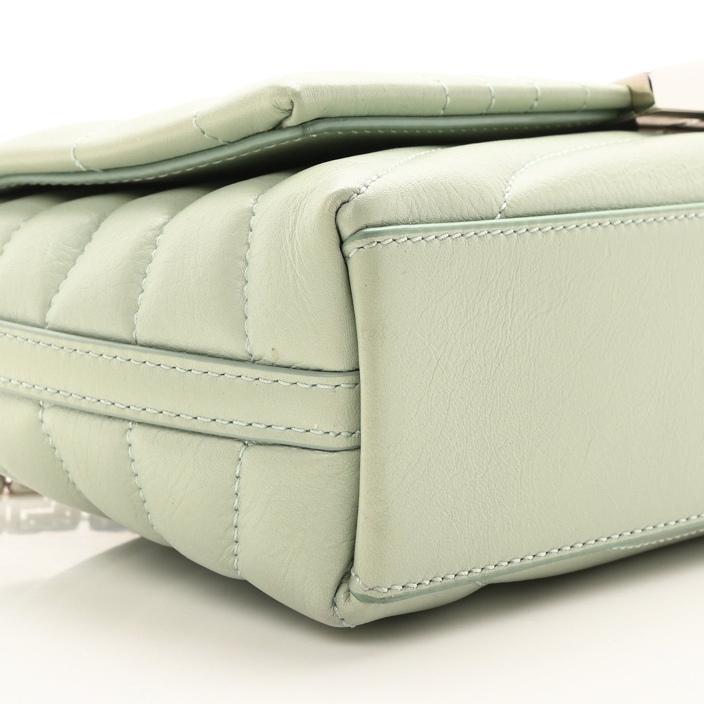 Calfskin Quilted Small 4G Shoulder Bag Light Green